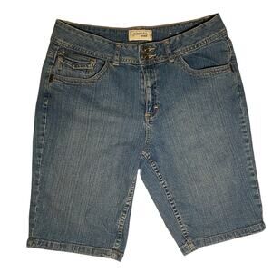 90's Denim Stretch Shorts  - St. John's Bay - Classic Wash Size 8